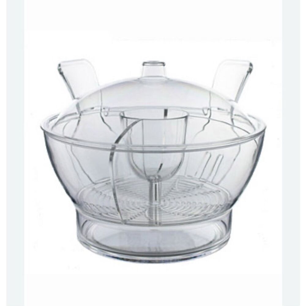 Prodyne Acrylic Cold Bowl On Ice Service Set. Social Set